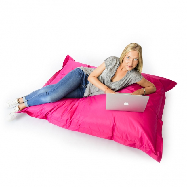 Pouf géant intérieur extérieur - Rose